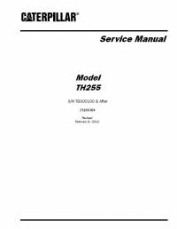 repair manual Caterpillar Telehandler TH255 Service Manual PDF