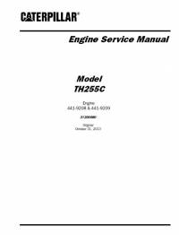 repair manual Caterpillar Telehandler TH255C Engine Service Manual PDF