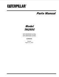 spare parts catalog Caterpillar Telehandler TH255C Parts Manual PDF