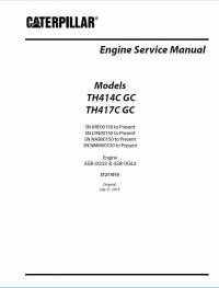 repair manual Caterpillar Telehandler TH414C GC, TH417C GC Engine Service Manual PDF