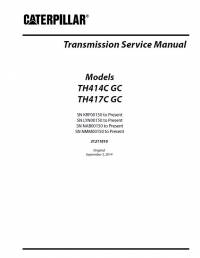 repair manual Caterpillar TH414C GC, TH417C GC Transmission Service Manual PDF