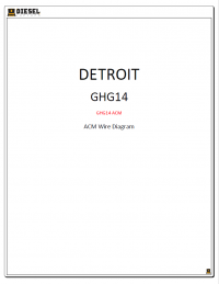 Diagnostic Software Detroit GHG14 ACM Wire Diagram PDF