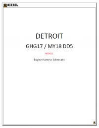 Diagnostic Software Detroit GHG17/MY18DD5 MCM2.1 Engine Harness Schematic PDF