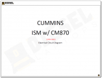 Diagnostic Software Cummins ISM w/CM870 (1999-2002) Electrical Circuit Diagram PDF