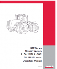 repair manual Case Steiger STX275 and  STX325 PDF Operator’s manuals