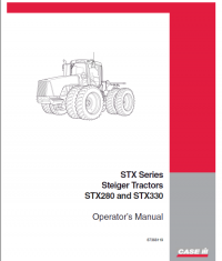 repair manual Case Steiger STX280 and STX330 Tractors PDF Operator’s manual