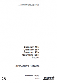 repair manual CASE 75N/85N/95N/105N PDF Operator’s manuals