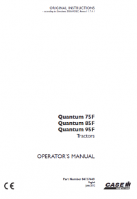 repair manual Case Quantum 75F 85F 95F PDF Operator’s manuals