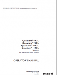 repair manual Case 80CL 90CL 100CL 110CL PDF Operators manuals