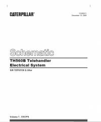 repair manual Caterpillar Telehandler TH560B Electrical System Schematic Manual PDF
