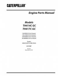 spare parts catalog Caterpillar Telehandler TH414C GC, TH417C GC Engine Parts Manual PDF