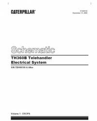 repair manual Caterpillar Telehandler TH360B Electrical System Schematic Manual PDF