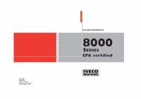 repair manual Iveco Engines 8000 Series Use and Maintenance Manual PDF