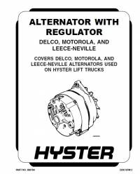 repair manual Hyster Forklifts S70XL-120XL (D004), S135-155XL (B024, C024) PDF Manual