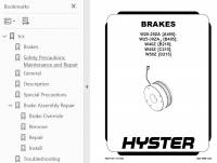 repair manual Hyster Forklifts W40Z (B218), W45Z (C215), W50Z (D215) PDF Manual
