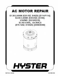 repair manual Hyster Forklifts V30ZMD (D210,E210), E2.00-3.20XM (E45-65Z(G108)) PDF Manual