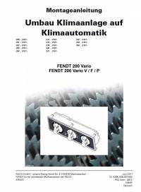 repair manual Fendt Tractor Air Conditioning Climate Control 200 Vario V/F/P Assembly Manual PDF