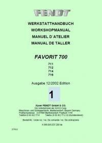 repair manual Fendt Tractor Favorit 700 Series Workshop Manual PDF