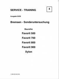 repair manual Fendt Tractor Favorit 500, 700, 800, 900, Xylon Brakes Service Training Manual PDF