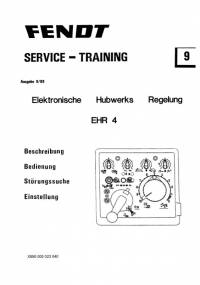 repair manual Fendt Tractor EHR 4 German Service Training Manual PDF