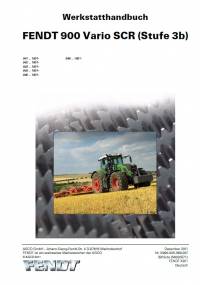 repair manual Fendt Tractor 900 Vario SCR (Stufe 3b) Workshop Manual PDF