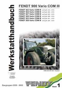 repair manual Fendt Tractor 900 Vario COM III Workshop Manual PDF