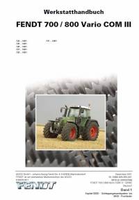 repair manual Fendt Tractor 700 / 800 Vario COM III Workshop Manual PDF