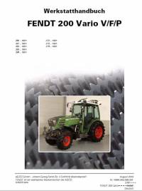 repair manual Fendt Tractor 200 Vario V/F/P Workshop Manual PDF