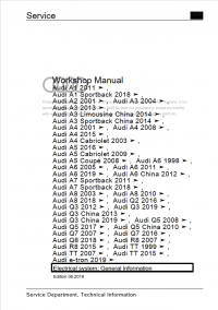 repair manual Audi Q5 (FY, FYB) FSM 2017-2020 Service Workshop Manual PDF