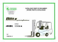 spare parts catalog Cesab Forklifts Blitz 418L Spare Parts Catalog PDF