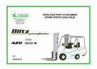 spare parts catalog Cesab Forklifts Blitz 420 Spare Parts Catalog PDF