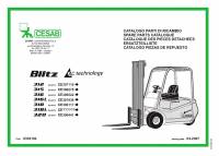 spare parts catalog Cesab Forklifts Blitz 312, 315, 316, 316L, 318, 318L, 320 Spare Parts Catalog PDF