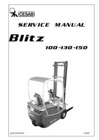 repair manual Cesab Forklifts Blitz 100, 130, 150 Service Manual PDF