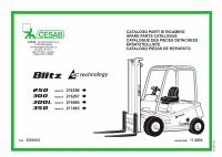 spare parts catalog Cesab Forklifts Blitz 250, 300, 300L, 350 Spare Parts Catalog PDF