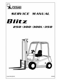 repair manual Cesab Forklifts Blitz 250, 300, 300L, 350 Service Manual PDF
