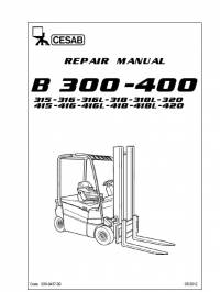 repair manual Cesab Forklifts B 300-400 Series Repair Manual PDF