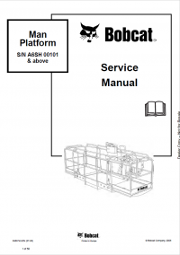 repair manual Bobcat Man Platform S/N A6SH Service Manual PDF
