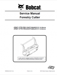 repair manual Bobcat FRST CTTR FRC150/200HT Forestry Cutter Service Manual PDF