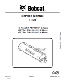 repair manual Bobcat Tiller 40, 62, 76 Service Manual PDF