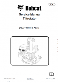 repair manual Bobcat Tiltrotator Service Manual PDF