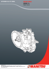 repair manual Manitou Gear Box Serie C+ Repair Manual PDF
