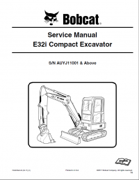 repair manual Bobcat E32i Compact Excavator Service Manual PDF