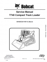 repair manual Bobcat T740 Compact Track Loader Service Manual PDF