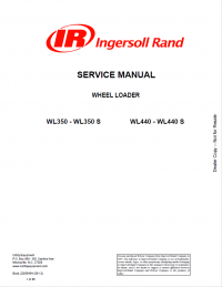 repair manual Bobcat Wheel Loader WL350-WL350S, WL440-WL440S Service Manual PDF