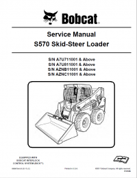 repair manual Bobcat S570 Skid-Steer Loader Service Manual PDF