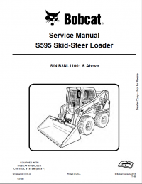 repair manual Bobcat S595 Skid-Steer Loader Service Manual PDF