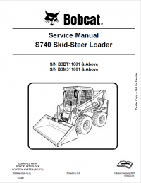 repair manual Bobcat S740 Skid-Steer Loader Service Manual PDF