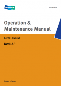 repair manual Doosan Diesel Engine D24NAP Operation & Maintenance Manual PDF