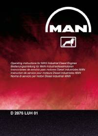 repair manual Man Industrial Diesel Engine D 2876 LUH 01 Operating Instructions PDF