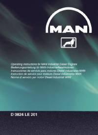 repair manual Man Industrial Diesel Engines D 0824 LE 201 Operating Instructions PDF